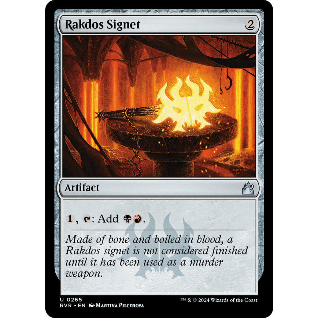 Rakdos Signet (Ravnica Remastered) Light Play