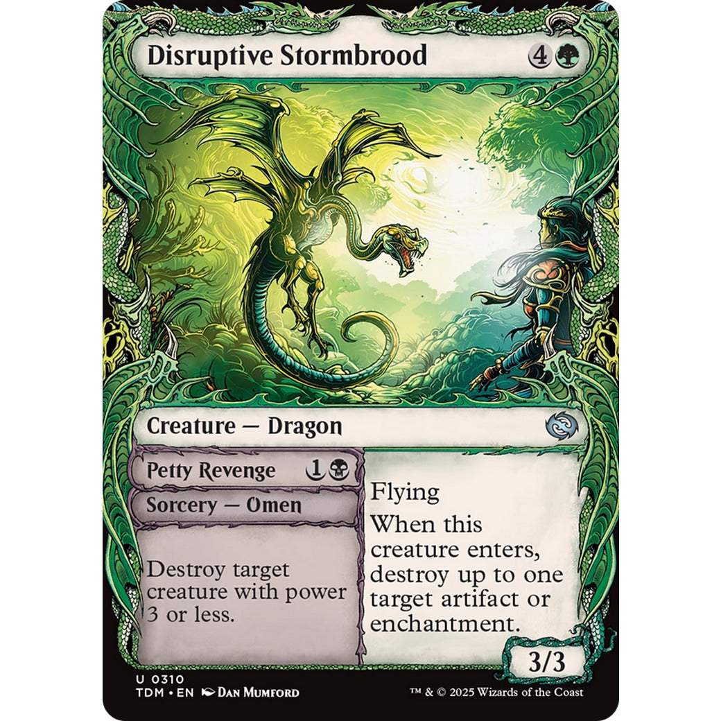 Disruptive Stormbrood (Showcase) (Tarkir: Dragonstorm) Near Mint Foil