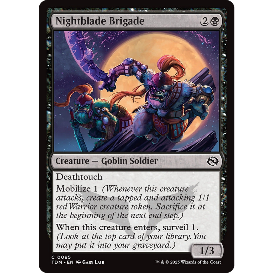 Nightblade Brigade (Tarkir: Dragonstorm) Near Mint Foil