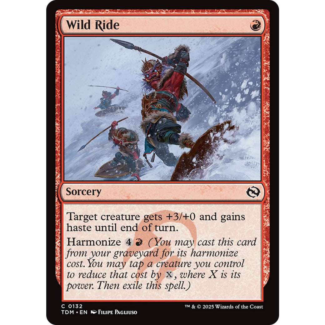 Wild Ride (Tarkir: Dragonstorm) Near Mint Foil