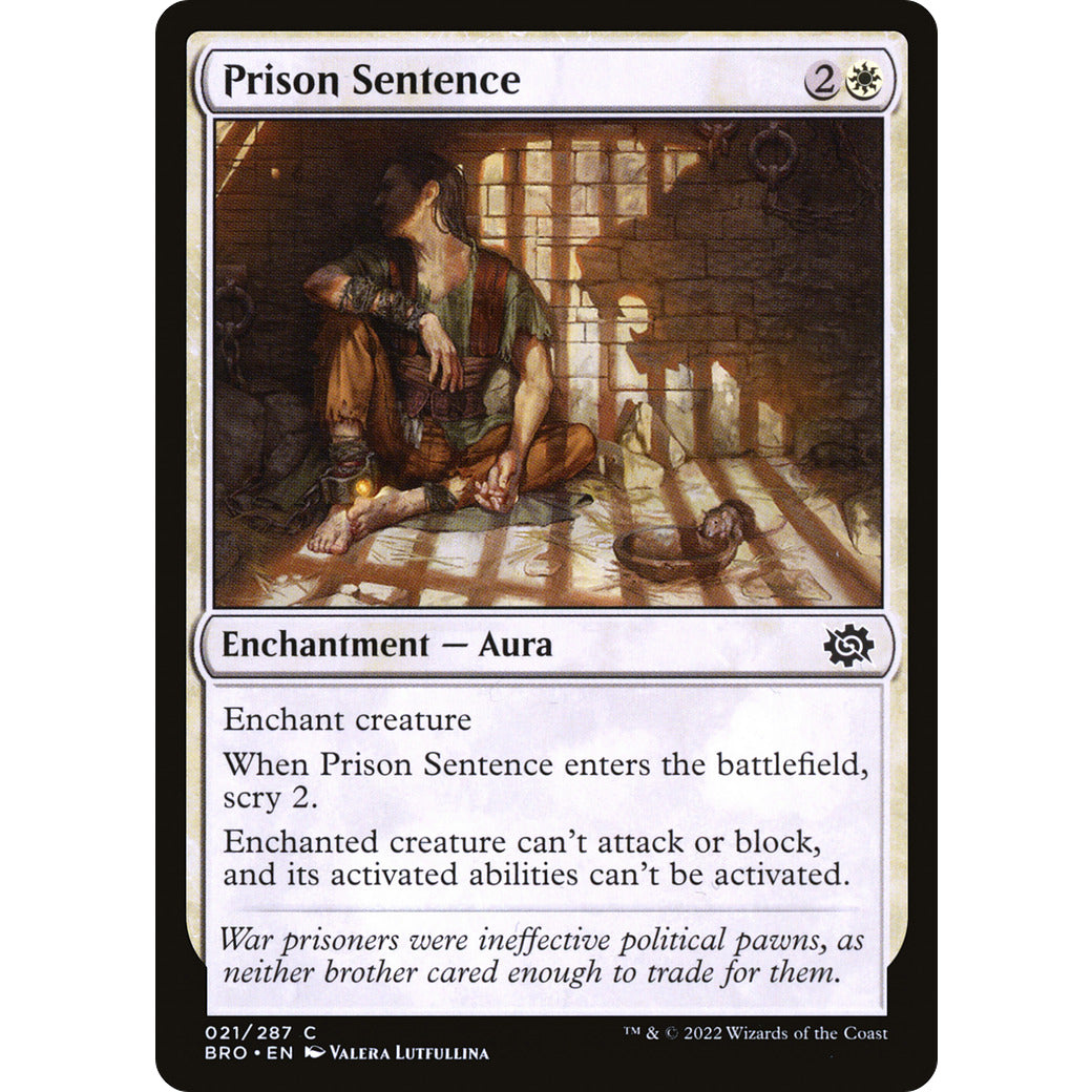 Prison Sentence (The Brothers' War) Near Mint Foil