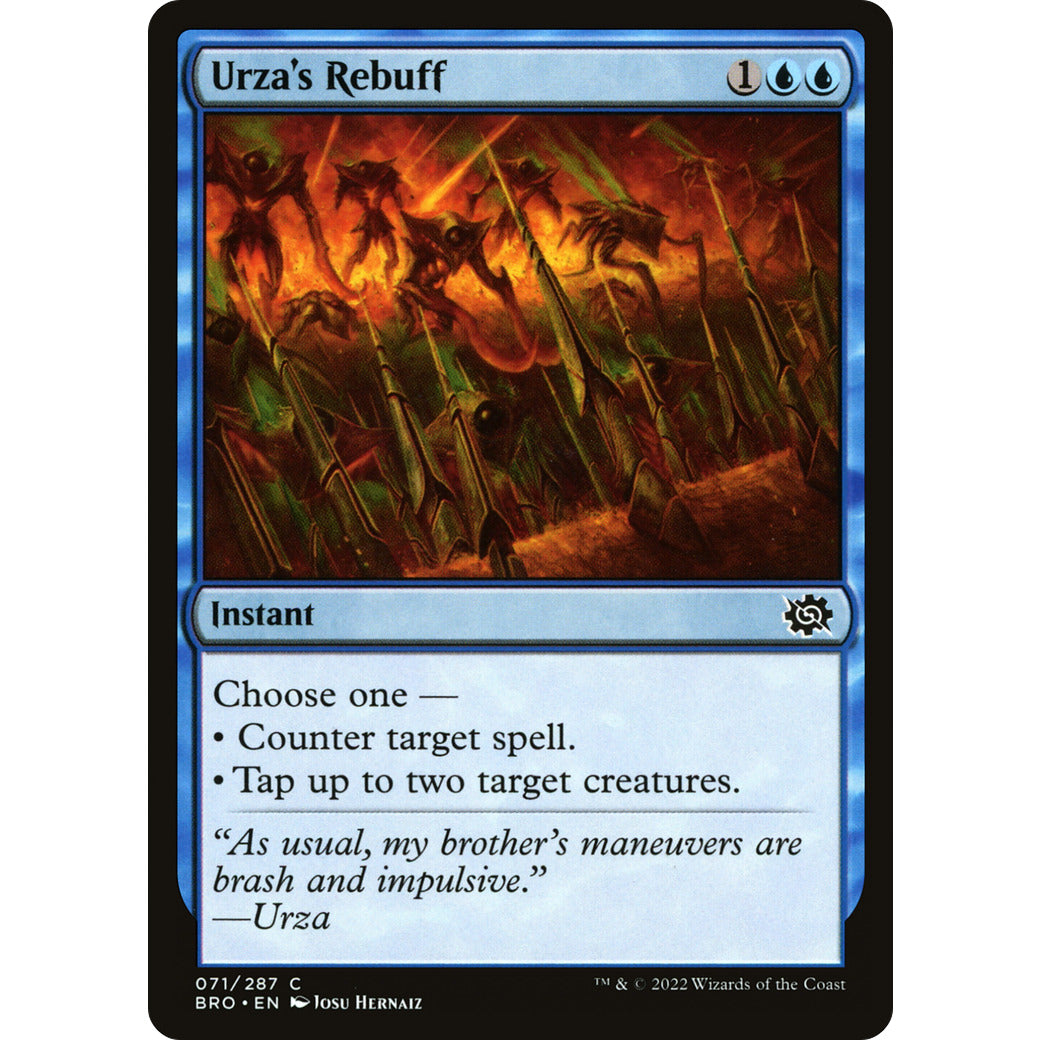 Urza's Rebuff (The Brothers' War) Near Mint Foil