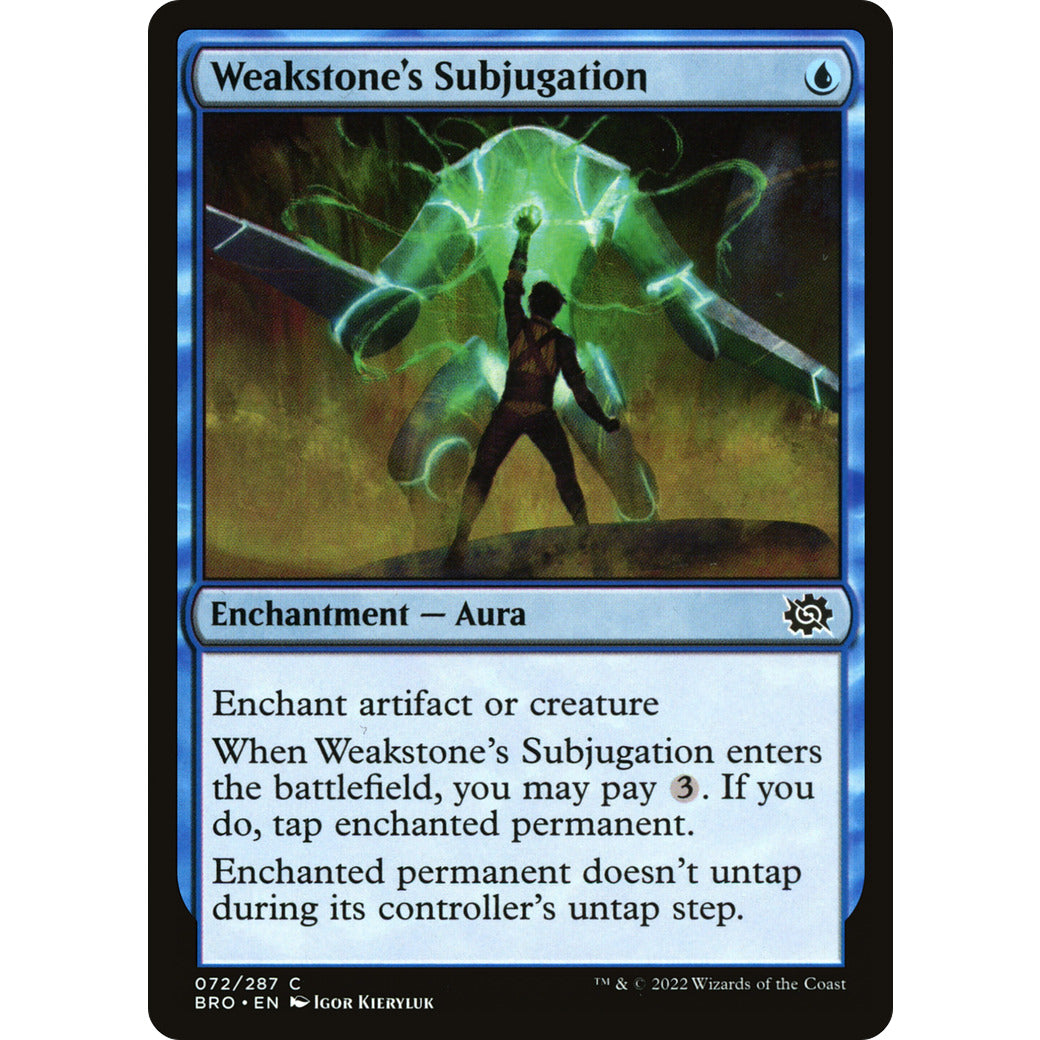 Weakstone's Subjugation (The Brothers' War) Near Mint Foil