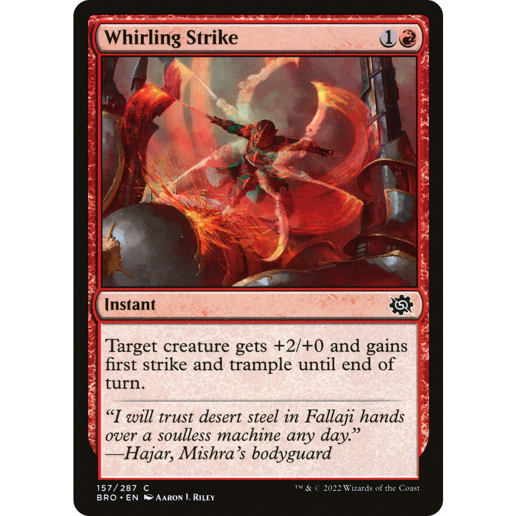 Whirling Strike (The Brothers' War) Near Mint Foil