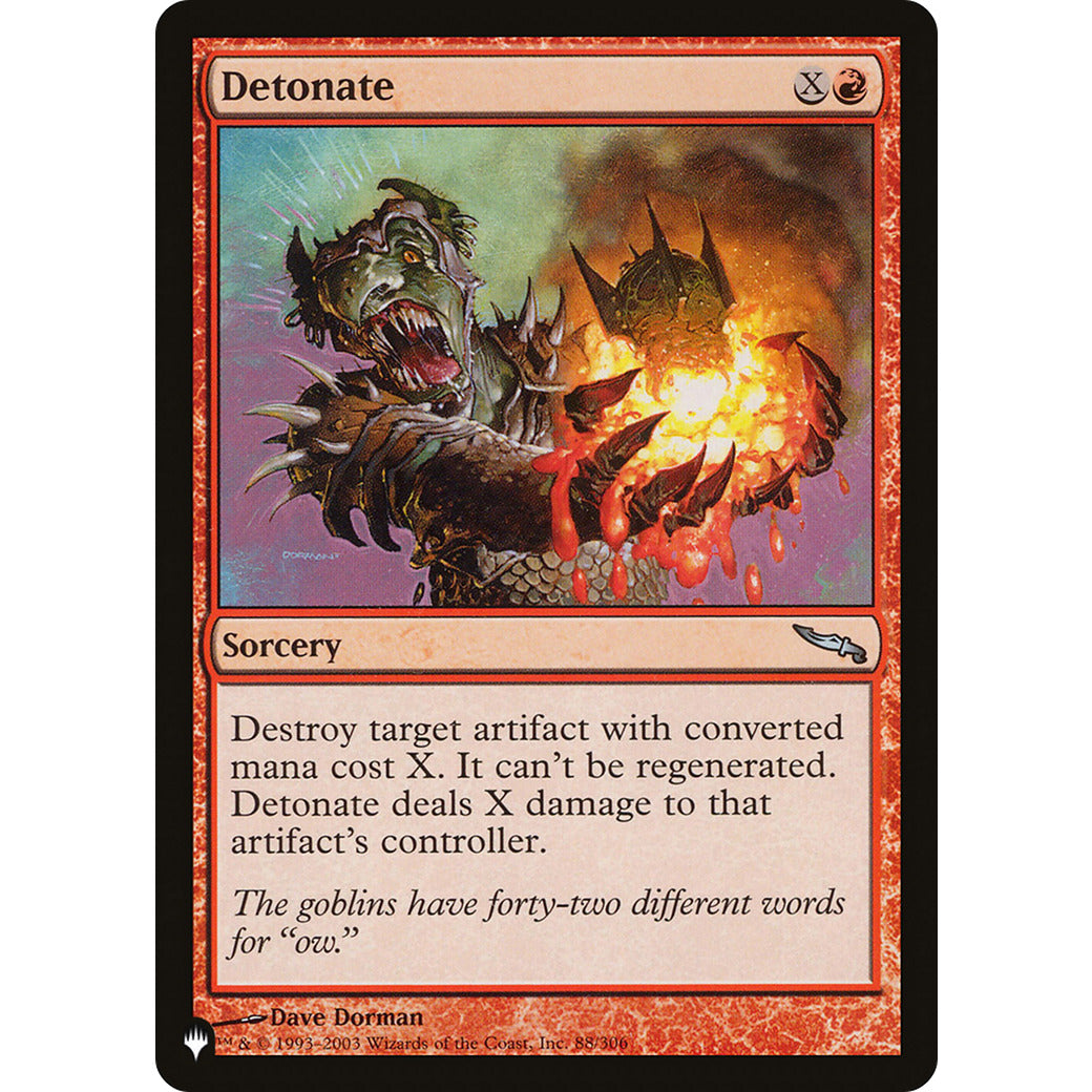 Detonate (The List) Light Play