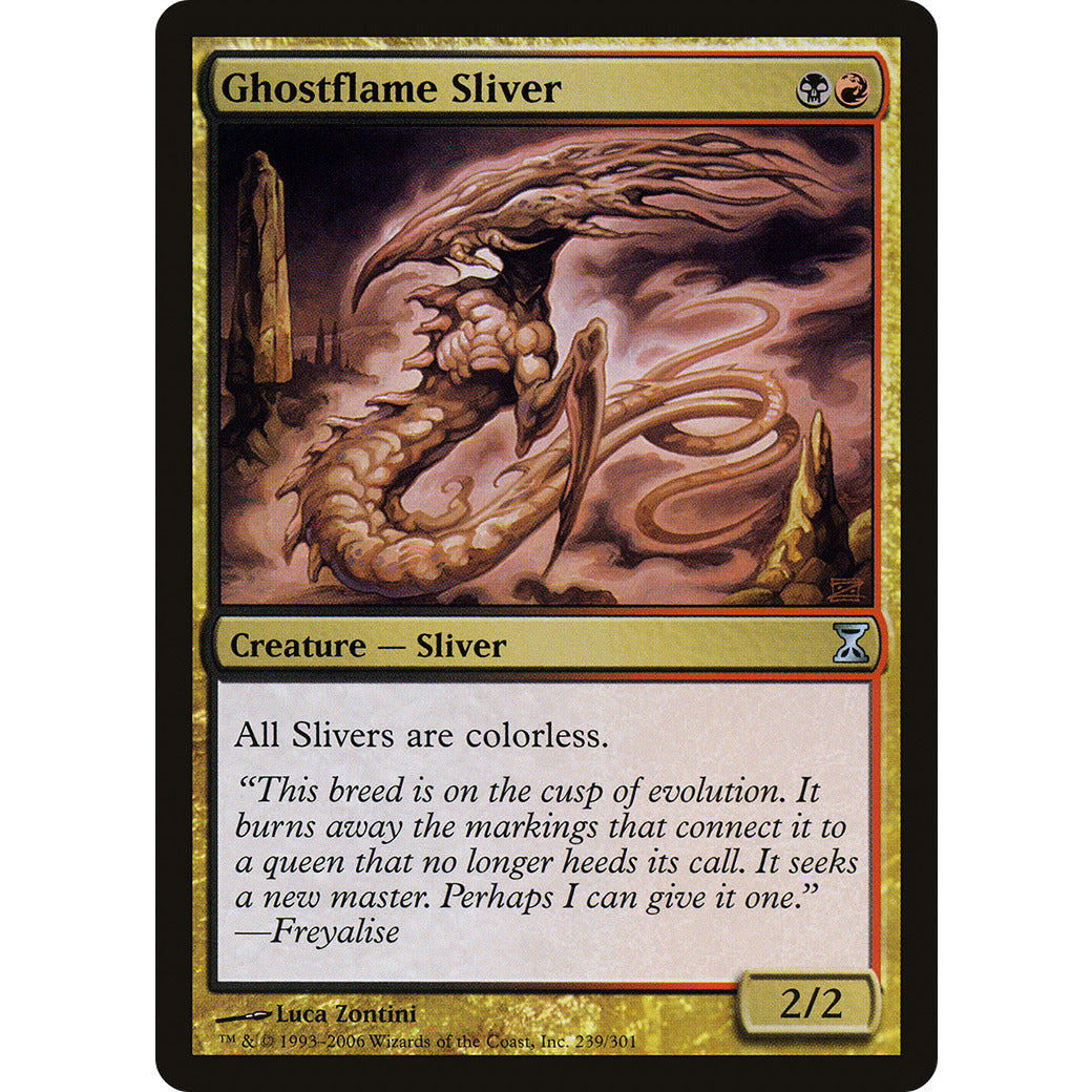 Ghostflame Sliver (Time Spiral) Light Play