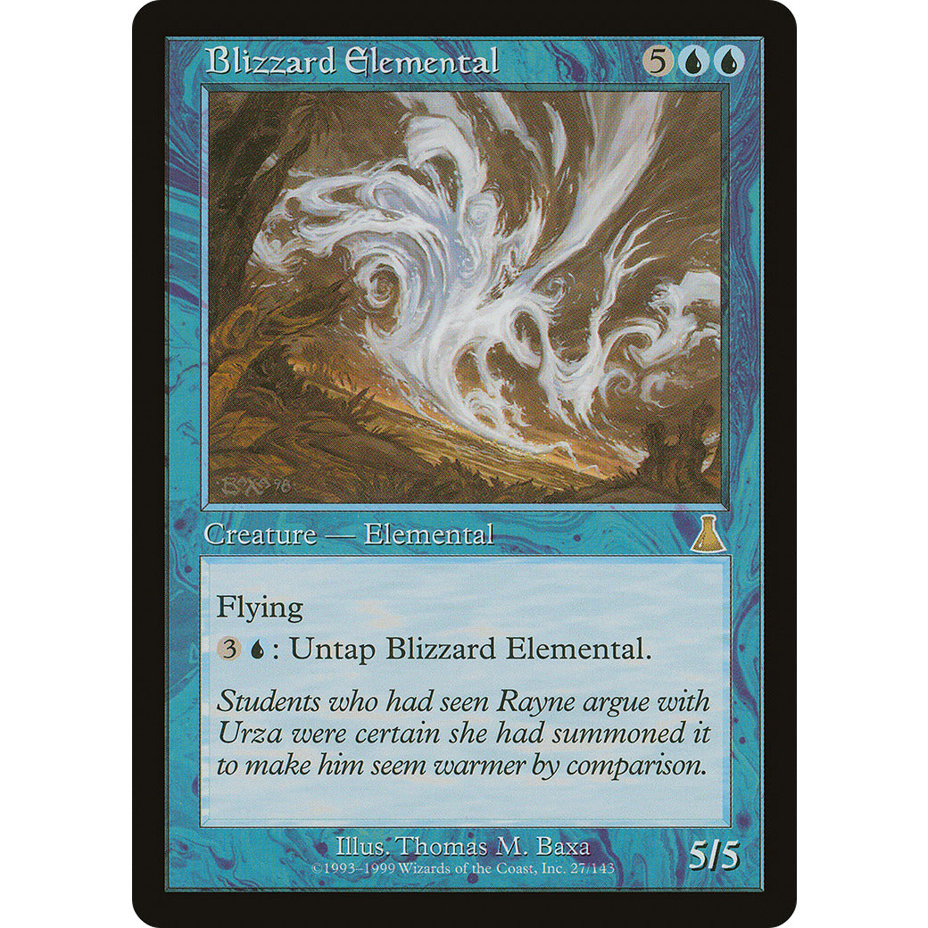 Blizzard Elemental (Urza's Destiny) Light Play