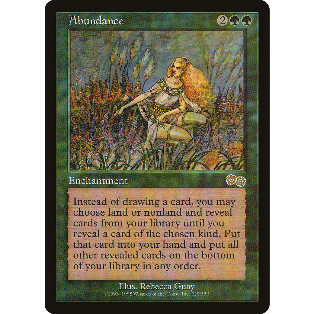 Abundance (Urza's Saga) Light Play