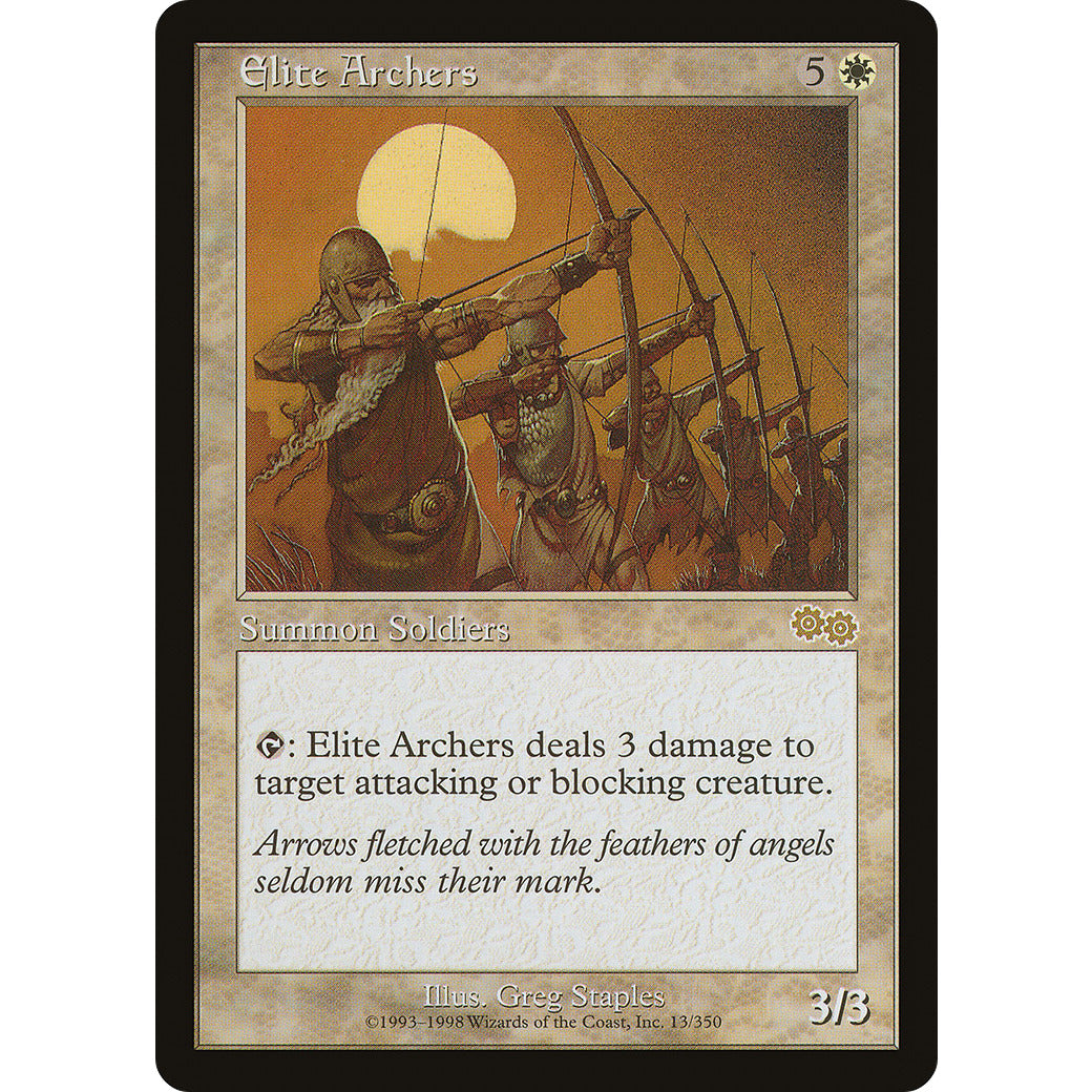 Elite Archers (Urza's Saga) Light Play