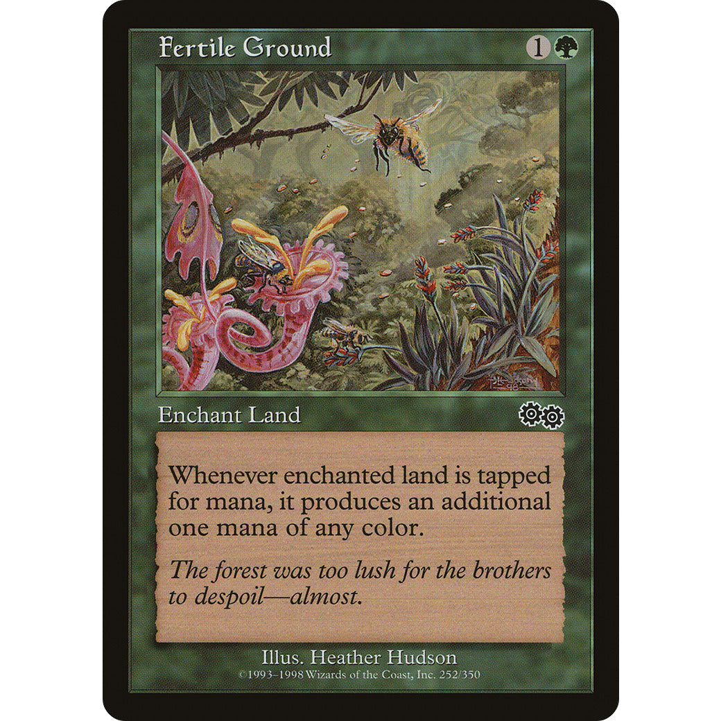 Fertile Ground (Urza's Saga) Light Play