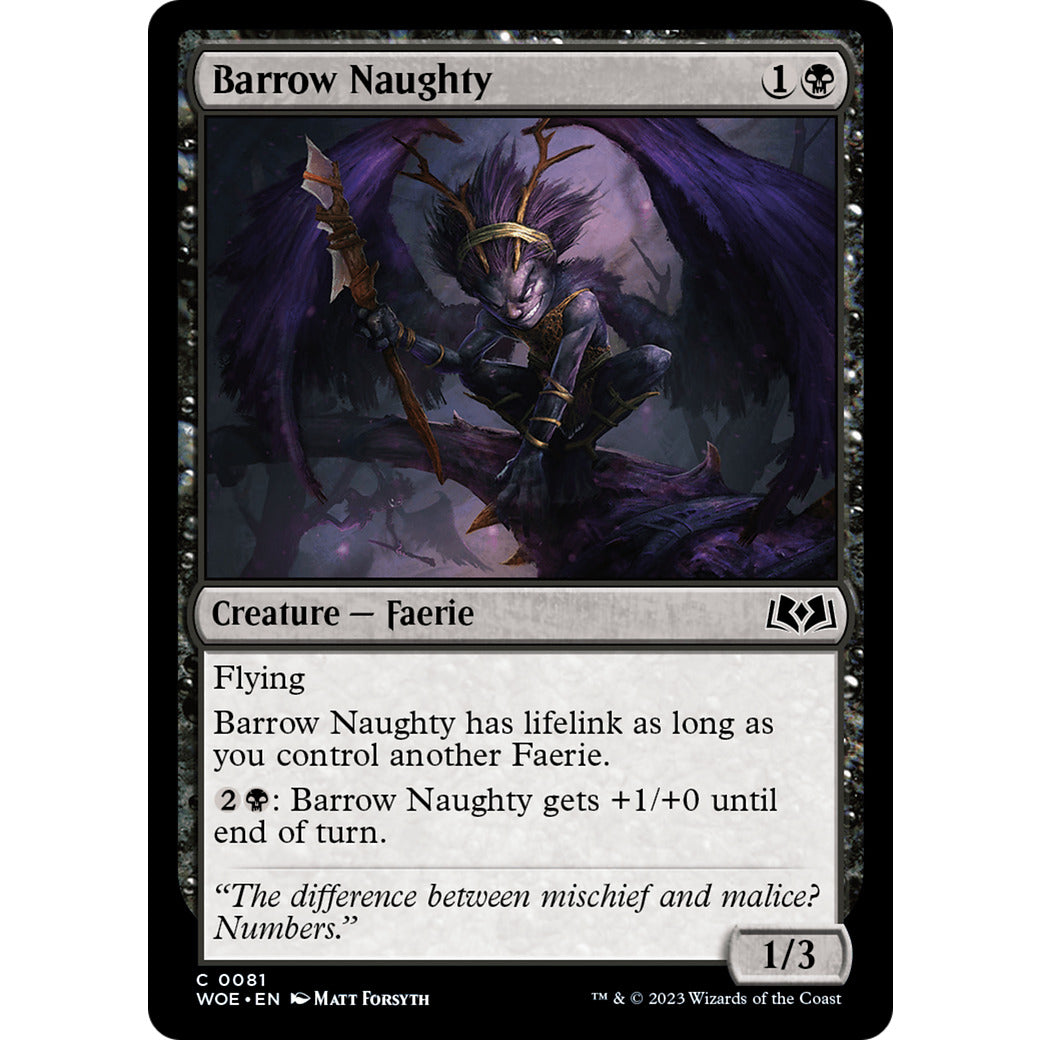 Barrow Naughty (Wilds of Eldraine) Near Mint Foil