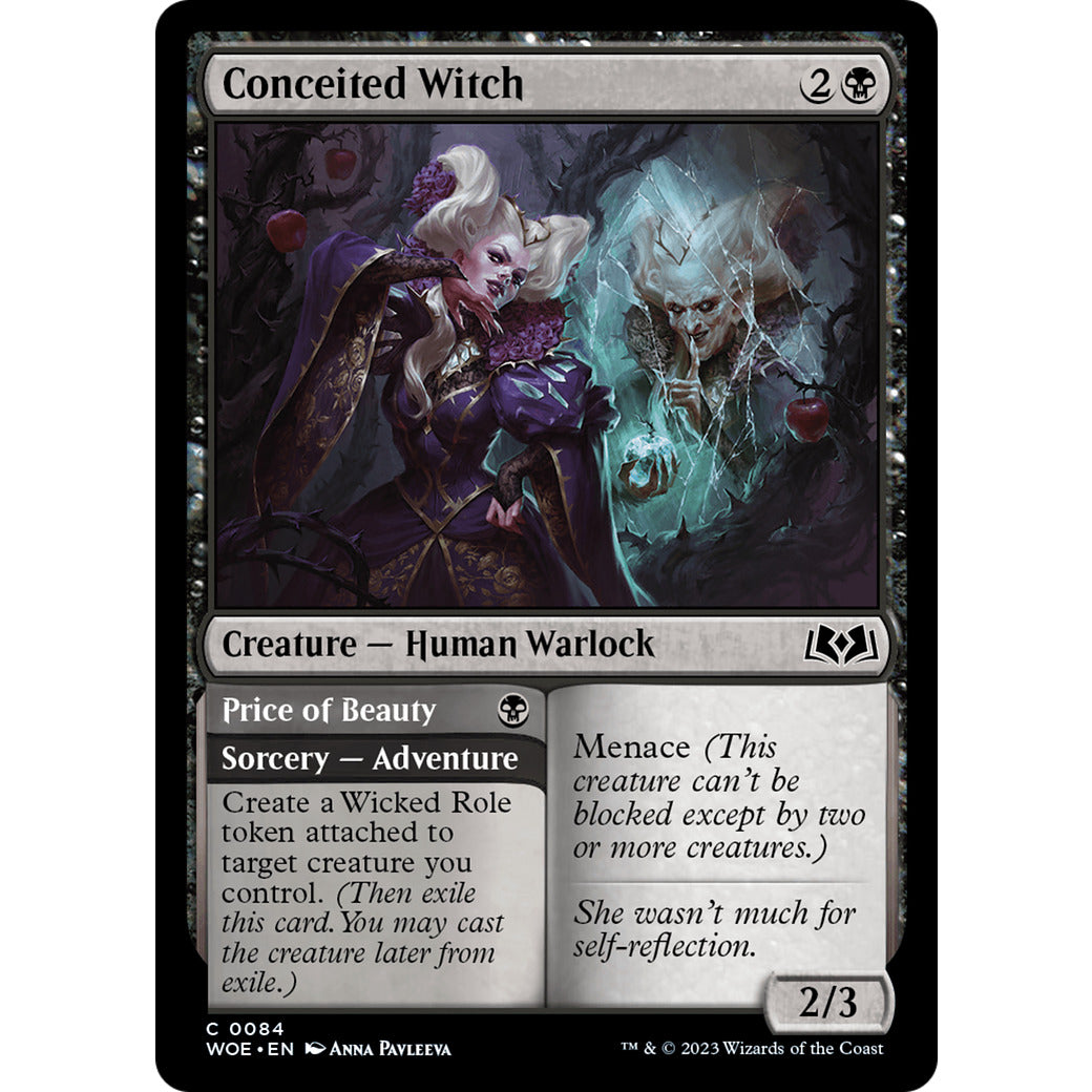 Conceited Witch (Wilds of Eldraine) Near Mint Foil