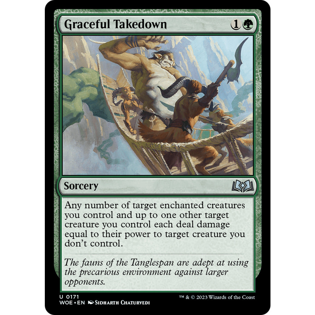 Graceful Takedown (Wilds of Eldraine) Near Mint Foil