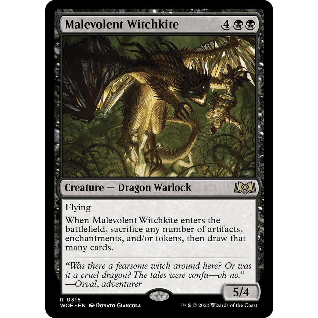 Malevolent Witchkite (Wilds of Eldraine) Near Mint