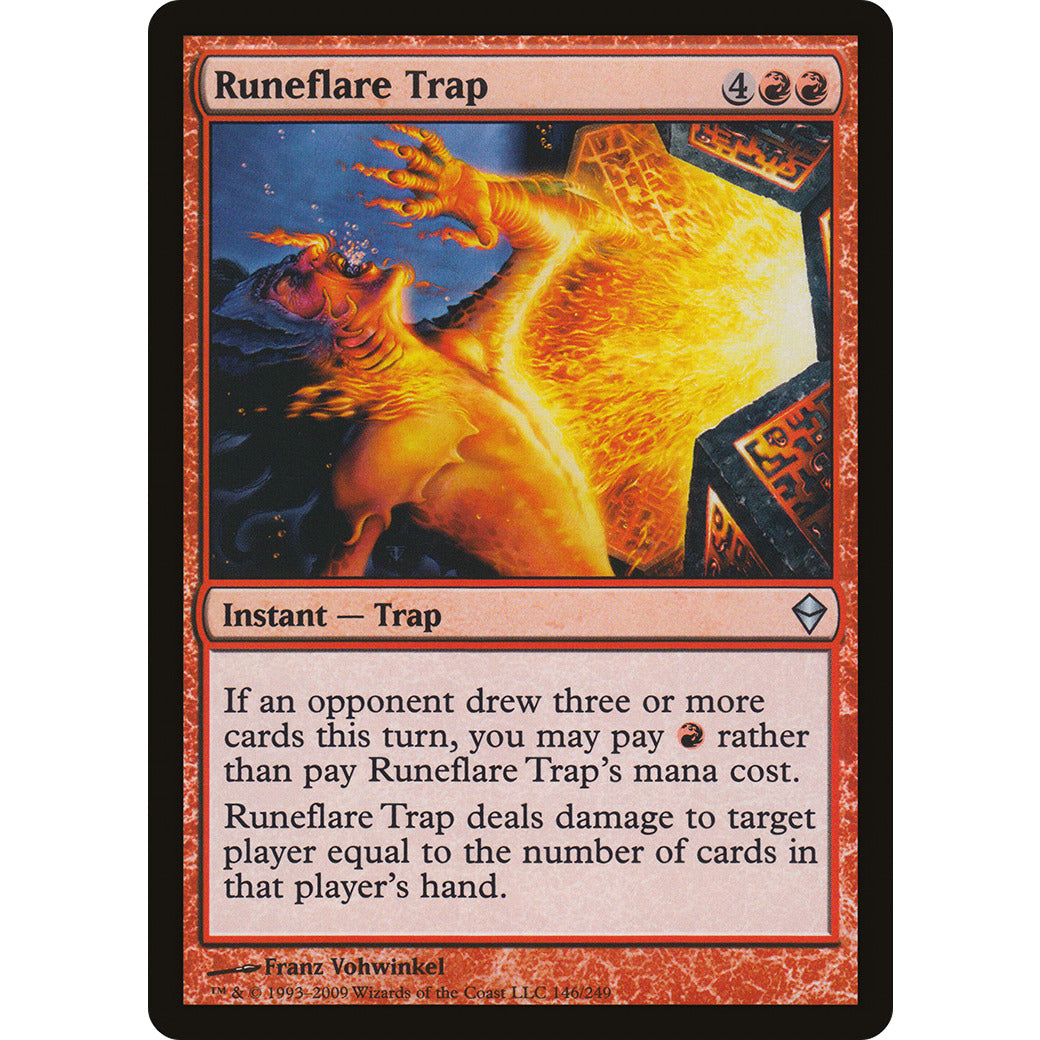 Runeflare Trap (Zendikar) Light Play