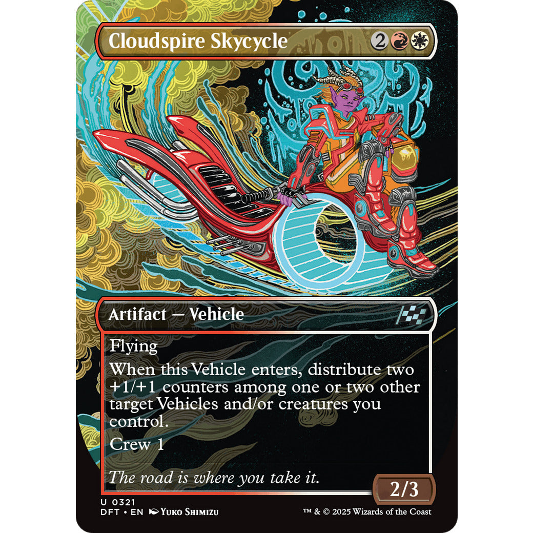 Cloudspire Skycycle (Borderless) (Aetherdrift) Near Mint Foil