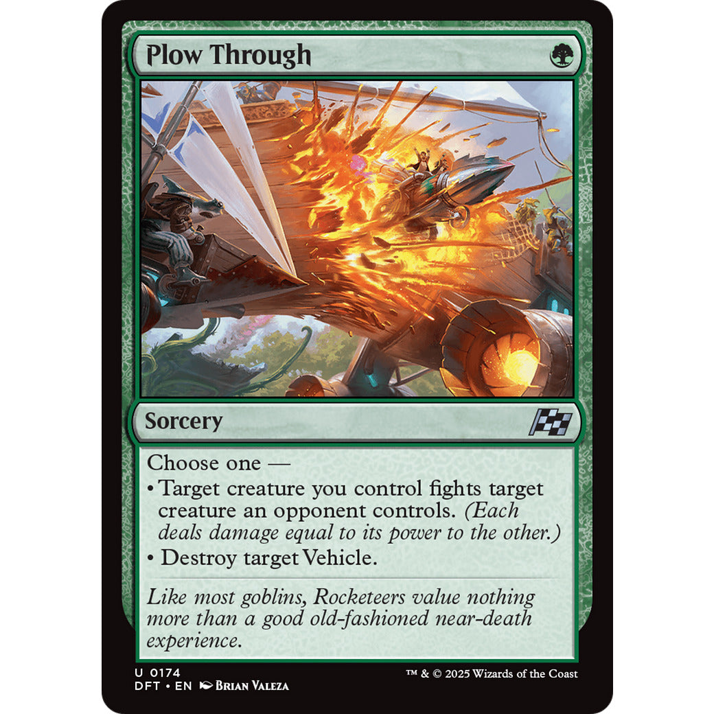 Plow Through (Aetherdrift) Near Mint Foil