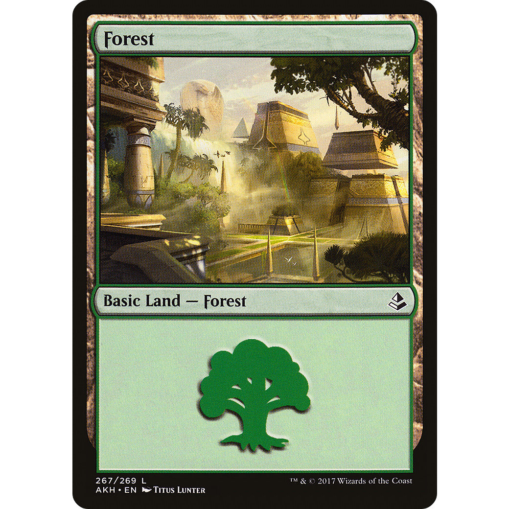 Forest (254) (Amonkhet) Light Play Foil