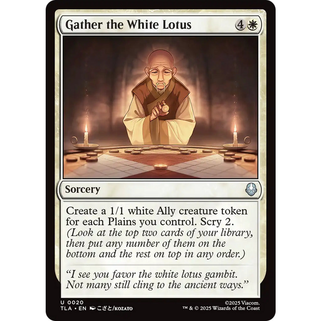 Gather the White Lotus (Avatar: The Last Airbender) Near Mint Foil