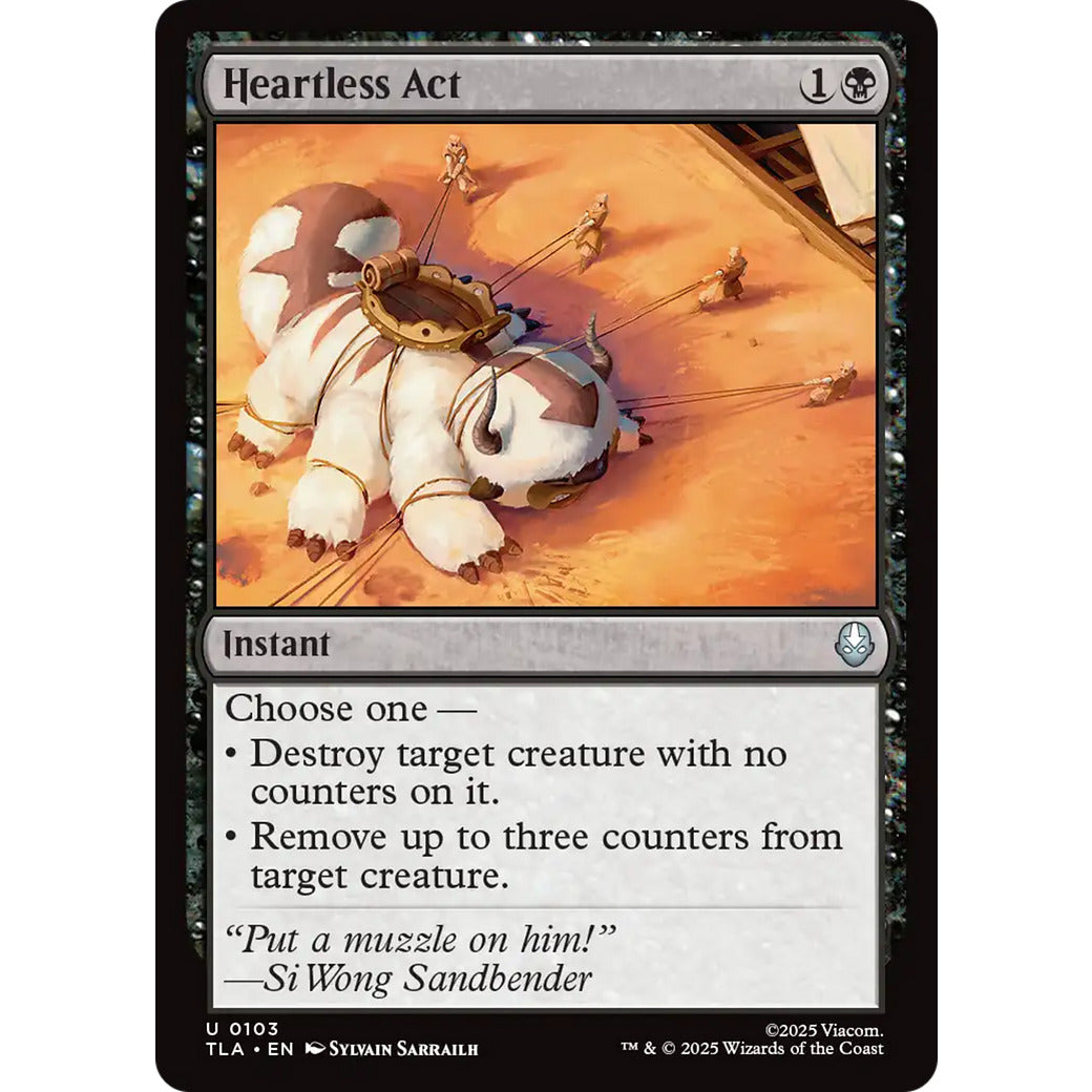 Heartless Act (Avatar: The Last Airbender) Near Mint Foil