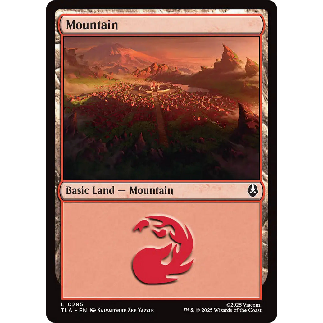 Mountain (0295) (Avatar: The Last Airbender) Near Mint Foil