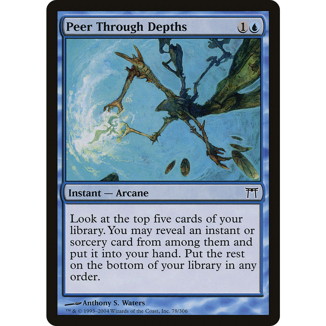 Peer Through Depths (Champions of Kamigawa) Light Play