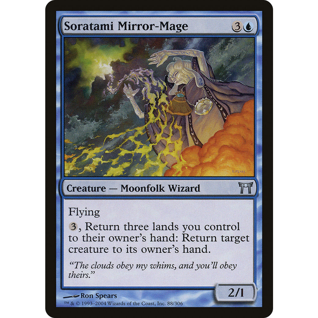 Soratami Mirror-Mage (Champions of Kamigawa) Light Play