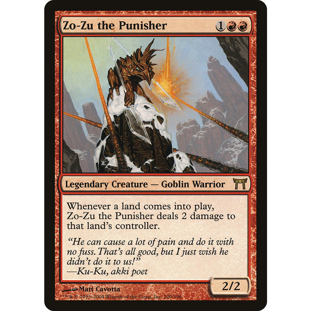 Zo-Zu the Punisher (Champions of Kamigawa) Light Play