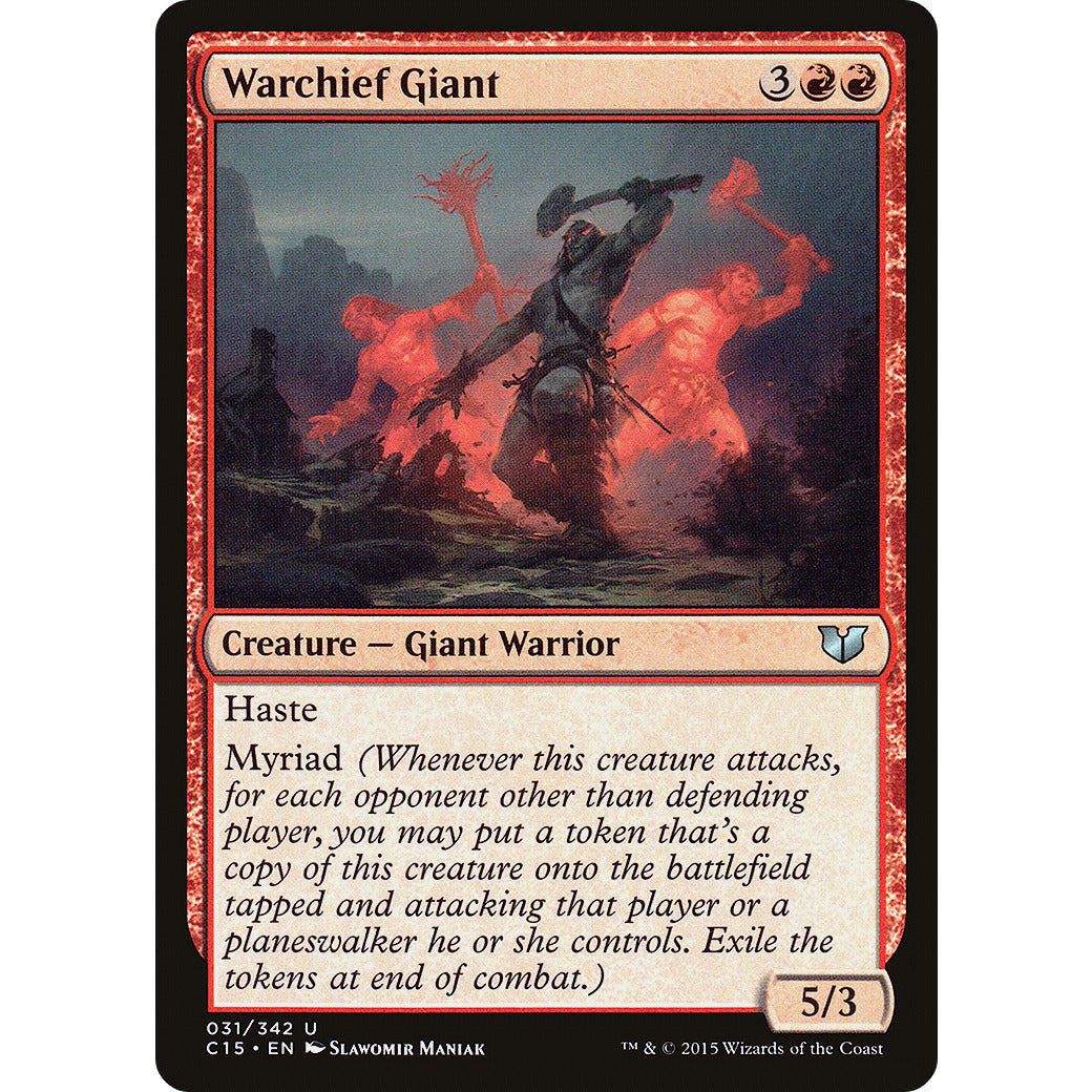 Warchief Giant (Commander 2015) Light Play