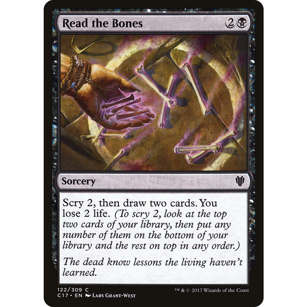 Read the Bones (Commander 2017) Light Play