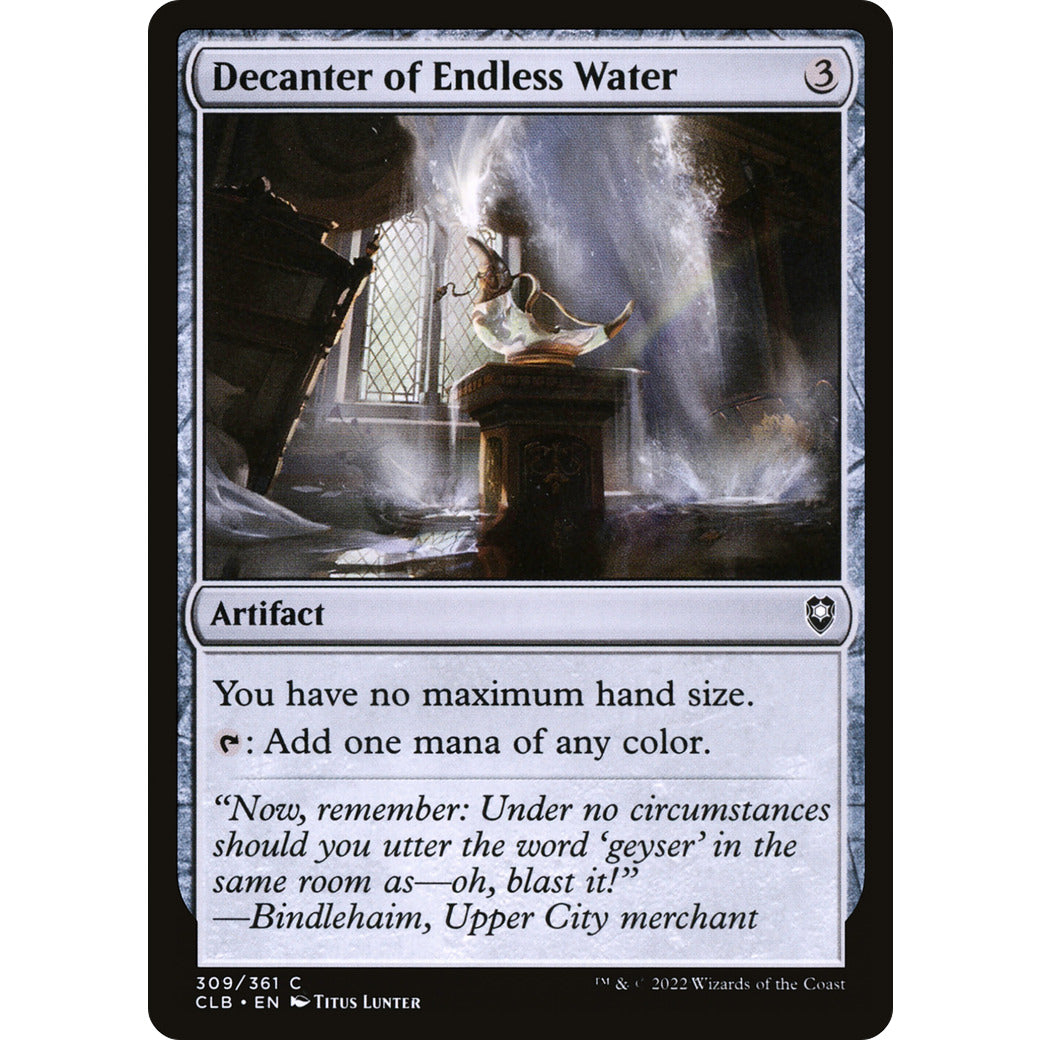 Decanter of Endless Water (Commander Legends: Battle for Baldur's Gate) Light Play