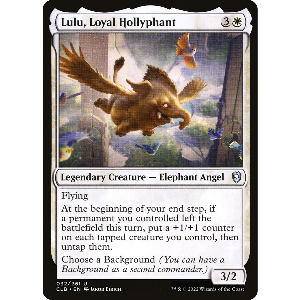 Lulu, Loyal Hollyphant (Etched Foil) (Commander Legends: Battle for Baldur's Gate) Near Mint Foil