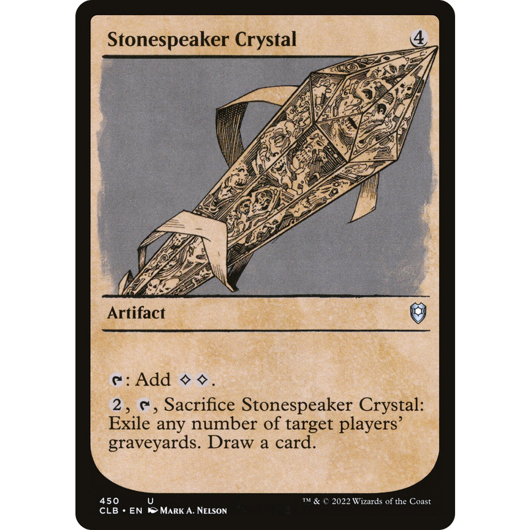 Stonespeaker Crystal (Showcase) (Commander Legends: Battle for Baldur's Gate) Near Mint