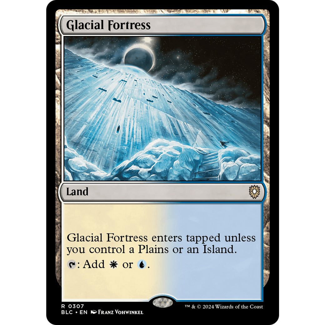 Glacial Fortress (Commander: Bloomburrow) Light Play