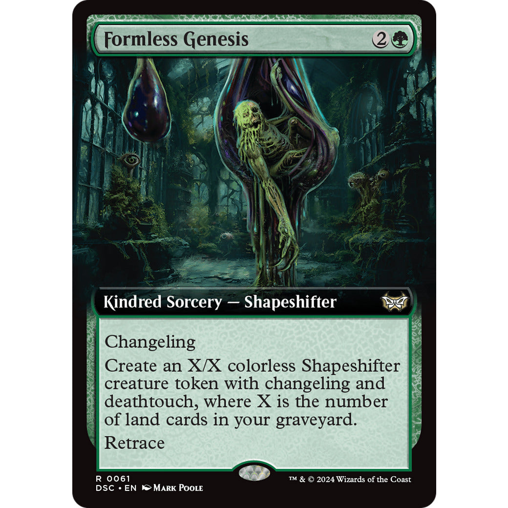 Formless Genesis (Extended Art) (Commander: Duskmourn: House of Horror) Light Play