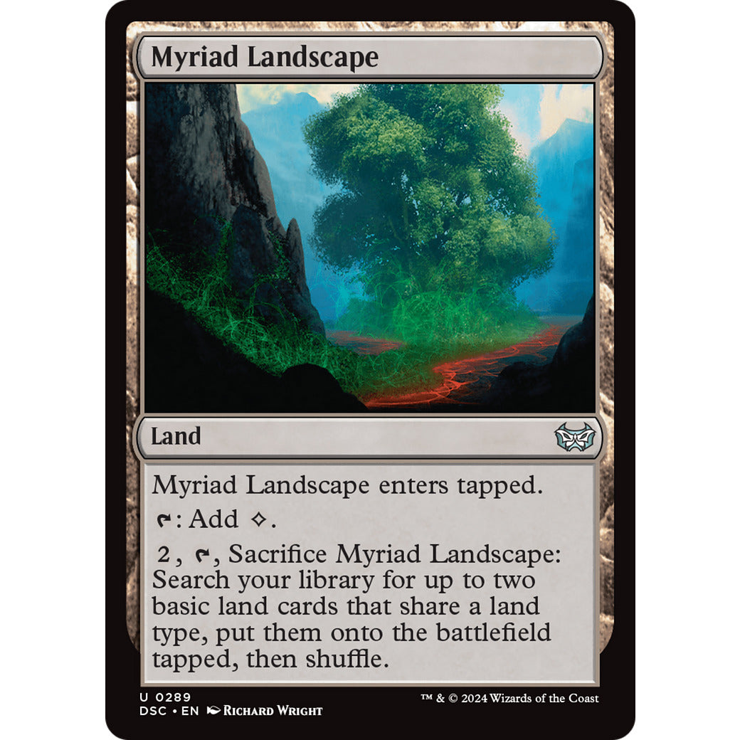 Myriad Landscape (Commander: Duskmourn: House of Horror) Light Play