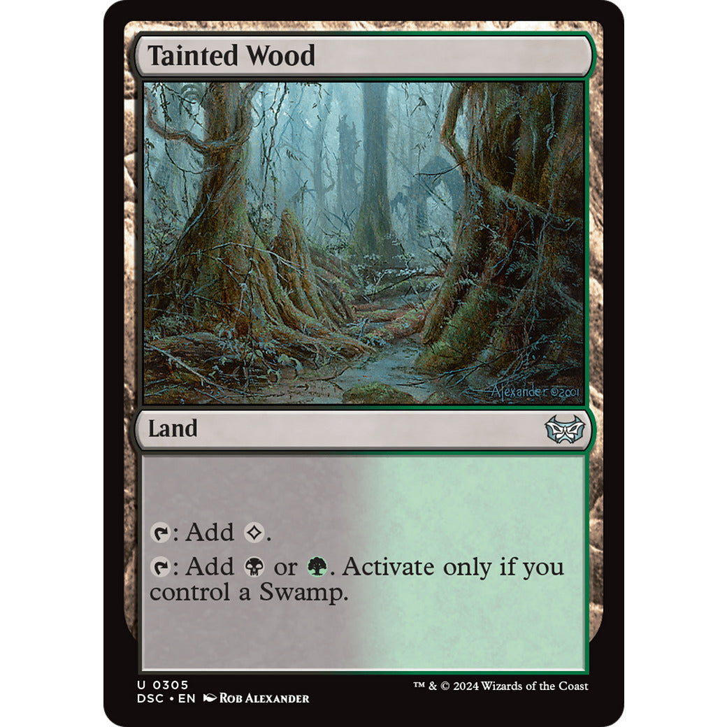 Tainted Wood (Commander: Duskmourn: House of Horror) Light Play