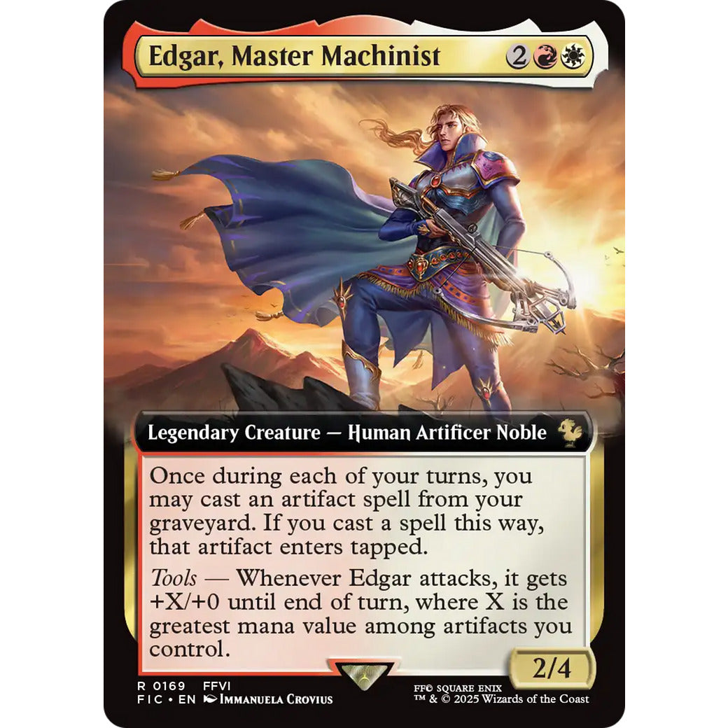 Edgar, Master Machinist (Extended Art) (Commander: FINAL FANTASY) Near Mint Foil