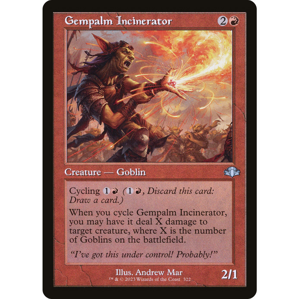 Gempalm Incinerator (Retro Frame) (Dominaria Remastered) Near Mint