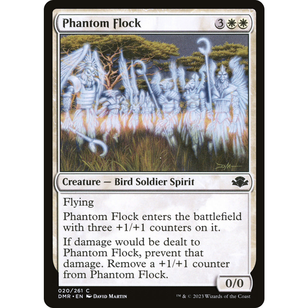 Phantom Flock (Dominaria Remastered) Light Play Foil