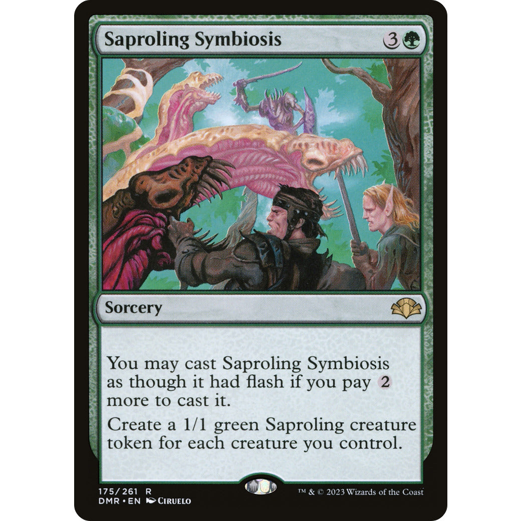 Saproling Symbiosis (Dominaria Remastered) Near Mint