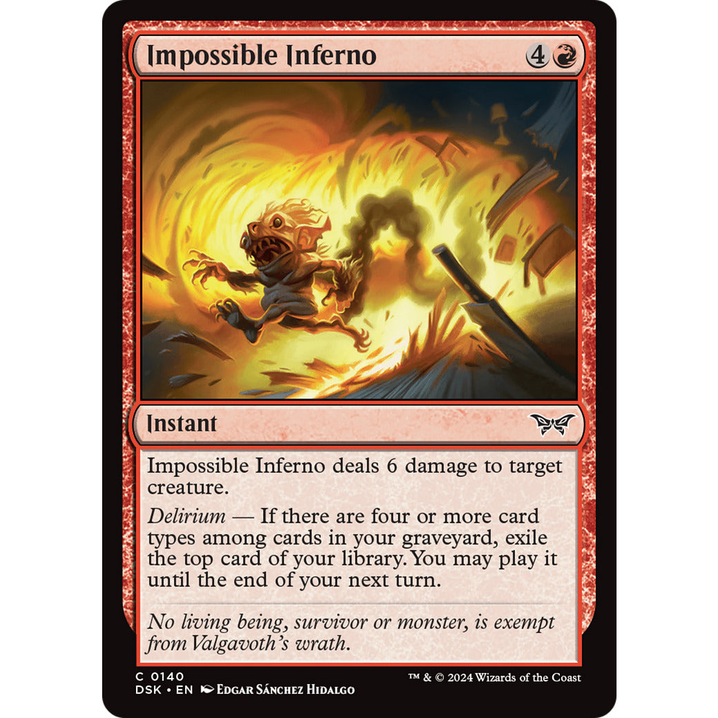 Impossible Inferno (Duskmourn: House of Horror) Near Mint Foil
