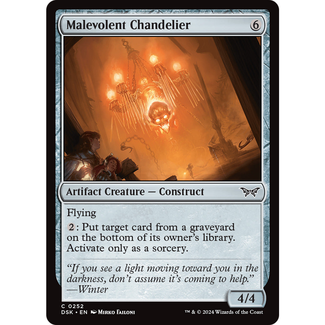Malevolent Chandelier (Duskmourn: House of Horror) Near Mint Foil