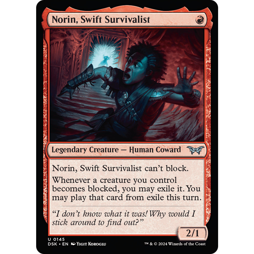 Norin, Swift Survivalist (0145) (Duskmourn: House of Horror) Near Mint Foil