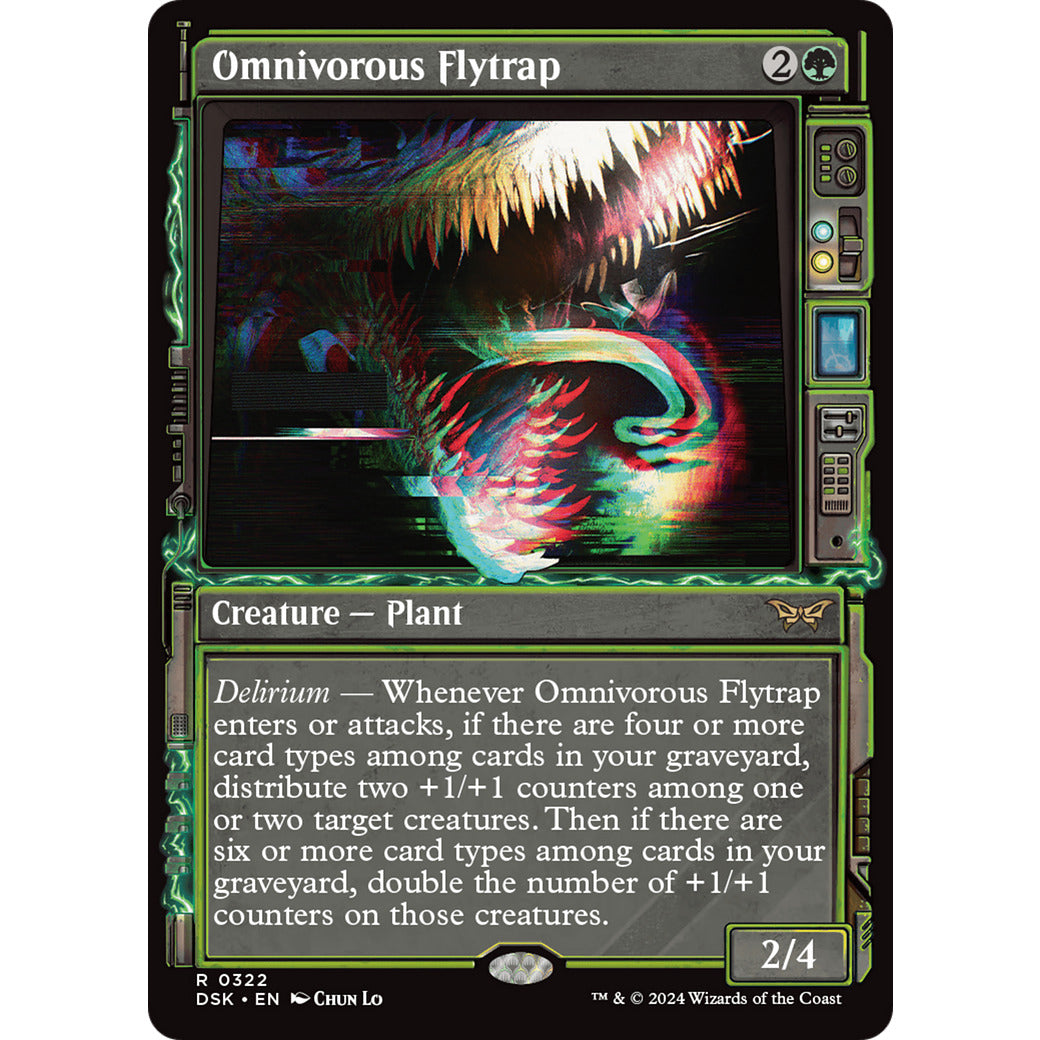 Omnivorous Flytrap (Showcase) (Duskmourn: House of Horror) Near Mint Foil