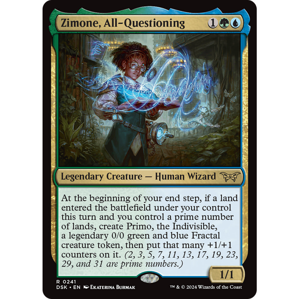 Zimone, All-Questioning (Duskmourn: House of Horror) Near Mint Foil