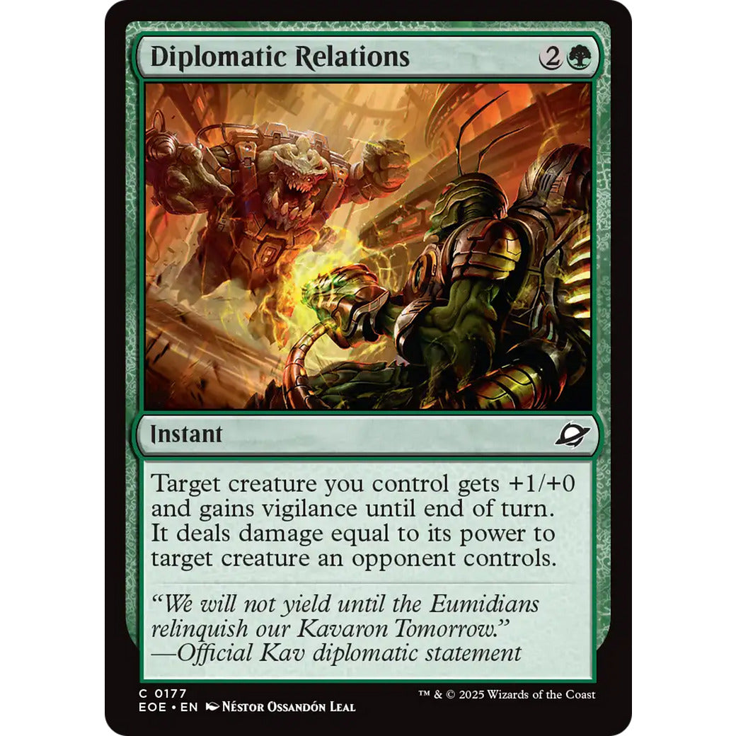 Diplomatic Relations (Edge of Eternities) Near Mint Foil