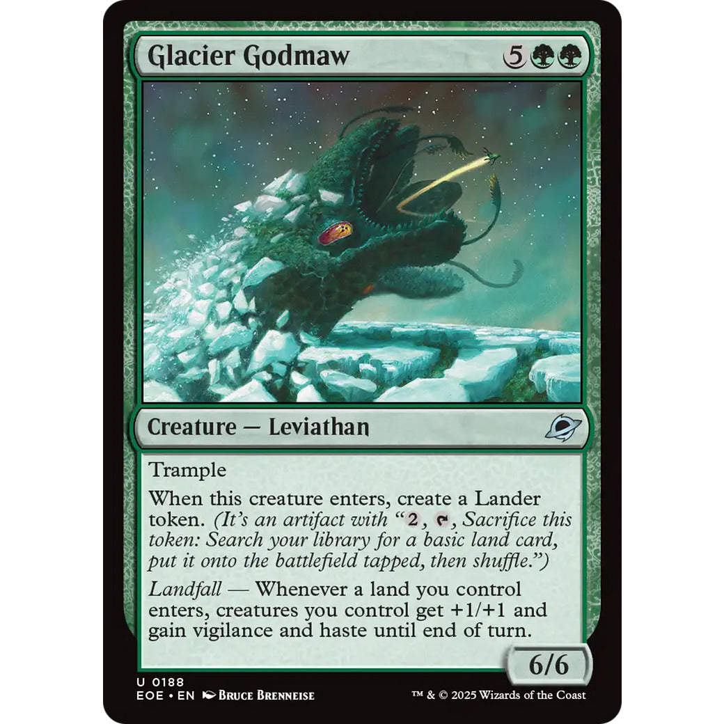 Glacier Godmaw (Edge of Eternities) Near Mint Foil