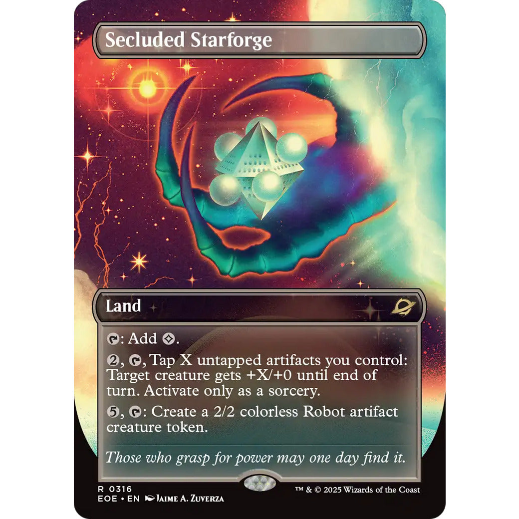 Secluded Starforge (Borderless) (Edge of Eternities) Near Mint