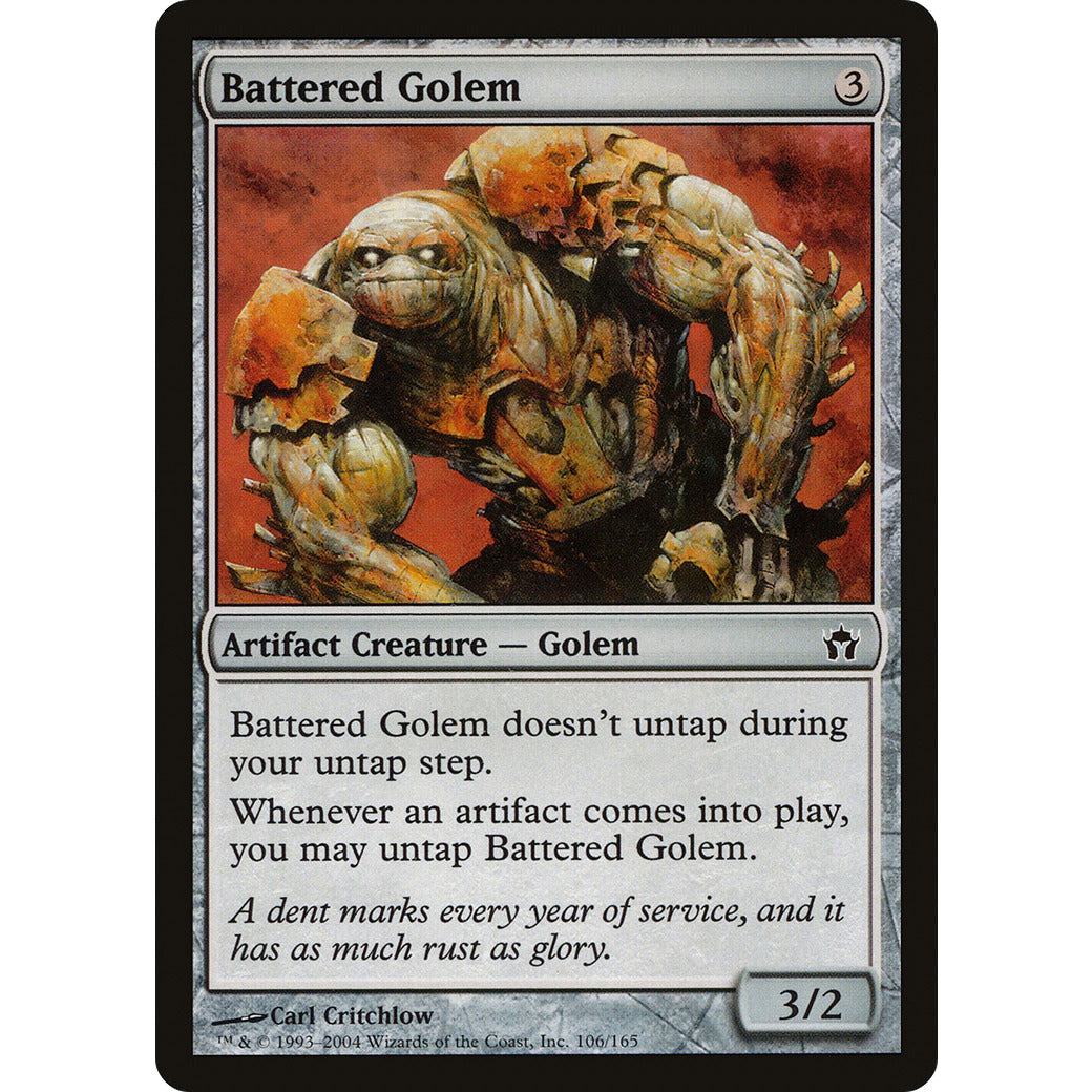 Battered Golem (Fifth Dawn) Light Play